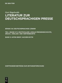 Produktbild: 44706&ndash;58007. Aachen&ndash;Eutin