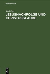 Produktbild: Jesusnachfolge und Christusglaube