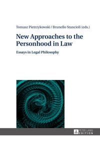 Produktbild: New Approaches to the Personhood in Law