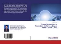 Produktbild: Optical Properties of Transition Metal Ion Doped Nano Cerium Oxide
