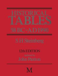 Produktbild: Historical Tables 58 BC - AD 1990