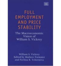 Produktbild: Vickrey, W:  Full Employment and Price Stability