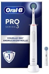 Produktbild: Oral-B Pro 3 3000 Cross Action Pro33000 Elektrische Zahnbürste Rotierend/Oszilierend/Pulsieren Weiß
