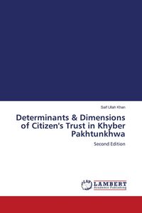 Produktbild: Determinants & Dimensions of Citizen's Trust in Khyber Pakhtunkhwa