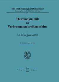 Produktbild: Thermodynamik der Verbrennungskraftmaschine