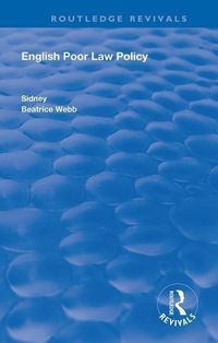 Produktbild: Webb, S: English Poor Law Policy