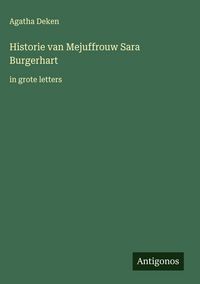 Produktbild: Historie van Mejuffrouw Sara Burgerhart