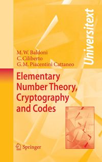 Produktbild: Elementary Number Theory, Cryptography and Codes
