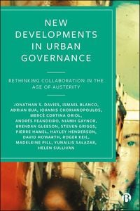 Produktbild: New Developments in Urban Governance