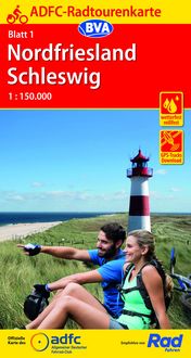Produktbild: ADFC-Radtourenkarte 1 Nordfriesland /Schleswig 1:150.000, rei&szlig;- und wetterfest, E-Bike geeignet, GPS-Tracks Download