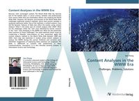 Produktbild: Content Analyses in the WWW Era