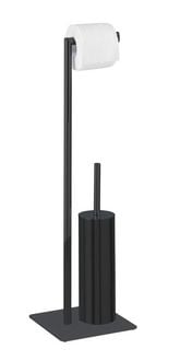 Produktbild: Stand WC-Garnitur Mod. Recco Schwarz, aus lackiertem Stahl