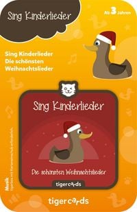 Produktbild: tigercard - Sing Kinderlieder - Die sch&ouml;nsten Weihnachtslieder