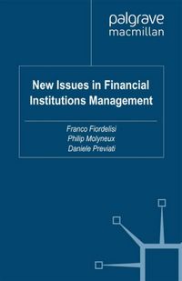 Produktbild: New Issues in Financial Institutions Management