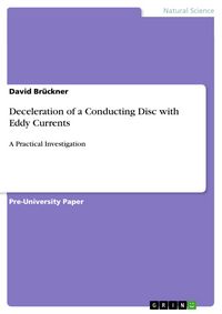 Produktbild: Deceleration of a Conducting Disc with Eddy Currents