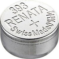 Produktbild: Renata Knopfzelle 393 1.55V 1 St. 80 mAh Silberoxid SR48 Compatible courant fort