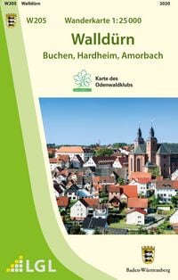 Produktbild: W205 Wanderkarte 1:25 000 Walld&uuml;rn