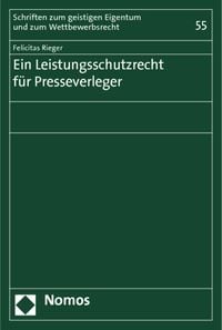 Produktbild: Ein Leistungsschutzrecht f&uuml;r Presseverleger
