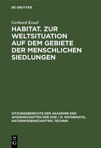 Produktbild: Habitat. Zur Weltsituation auf dem Gebiete der menschlichen Siedlungen