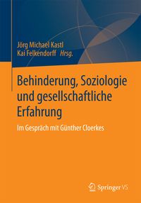 Produktbild: Behinderung, Soziologie und gesellschaftliche Erfahrung