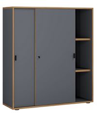 Produktbild: B&uuml;roschrank Aktenschrank Schiebet&uuml;ren Salia 3fach