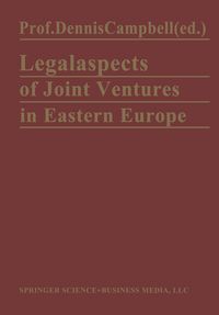 Produktbild: Legal Aspects of Joint Ventures in Eastern Europe