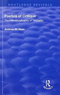 Produktbild: Hass, A: Poetics of Critique