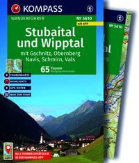 Produktbild: KOMPASS Wanderf&uuml;hrer Stubaital und Wipptal mit Gschnitz, Obernberg, Navis, Schmirn, Vals, 65 Touren mit Extra-Tourenkarte