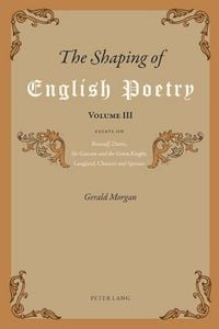 Produktbild: The Shaping of English Poetry- Volume III