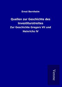 Produktbild: Quellen zur Geschichte des Investiturstreites