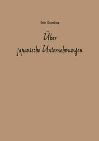 Produktbild: &Uuml;ber japanische Unternehmungen