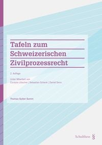Produktbild: Tafeln zum Schweizerischen Zivilprozessrecht