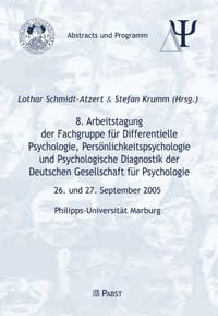 Produktbild: 8. Arbeitstagung der Fachgruppe Differentielle Psychologie