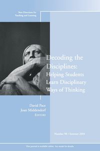 Produktbild: Pace, D: Decoding the Disciplines: Helping Students Learn Di