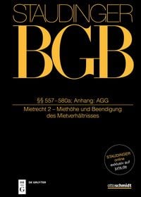 Produktbild: &sect;&sect; 557-580a; Anhang: AGG