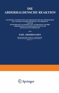 Produktbild: Die Abderhaldensche Reaktion
