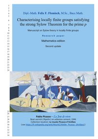 Produktbild: Characterising locally finite groups satisfying the strong Sylow Theorem for the prime p