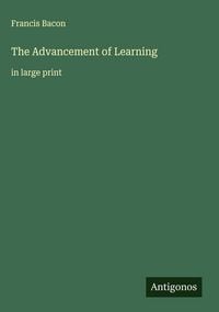 Produktbild: The Advancement of Learning