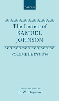 Produktbild: Letters Of Samuel Johnson V3 1