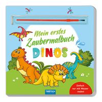 Produktbild: Tr&ouml;tsch Malbuch mit Pinsel Mein erstes Zaubermalbuch Dinos