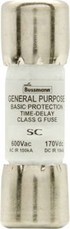 Produktbild: Eaton BK/SC-15 BUSS SC FUSE CLASS G BK/SC-15 Sicherungseinsatz 15 A 600 V/AC, 170 V/DC Inhalt 1 St.
