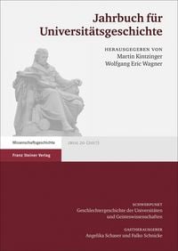 Produktbild: Jahrbuch f&uuml;r Universit&auml;tsgeschichte 20 (2017)