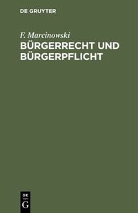 Produktbild: B&uuml;rgerrecht und B&uuml;rgerpflicht