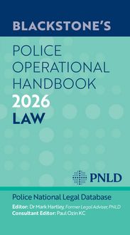 Produktbild: Blackstone's Police Operational Handbook 2026