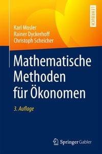 Bild vom Artikel Mathematische Methoden für Ökonomen vom Autor Karl Mosler