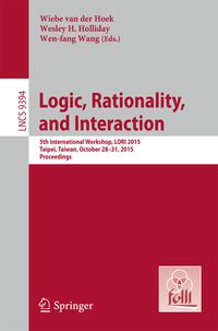 Produktbild: Logic, Rationality, and Interaction