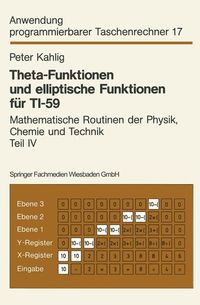 Produktbild: Theta-Funktionen und elliptische Funktionen f&uuml;r TI-59
