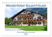 Produktbild: Werdenfelser Bauernh&auml;user - Schmuckst&uuml;cke in Farchant (Tischkalender 2027 DIN A5 quer), CALVENDO Monatskalender