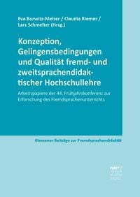 Produktbild: Konzeption, Gelingensbedingungen und Qualit&auml;t fremd- und zweitsprachendidaktischer Hochschullehre