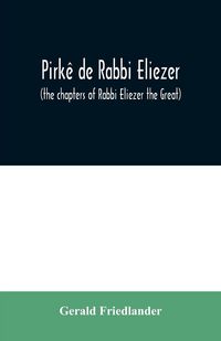 Produktbild: Pirk&ecirc; de Rabbi Eliezer